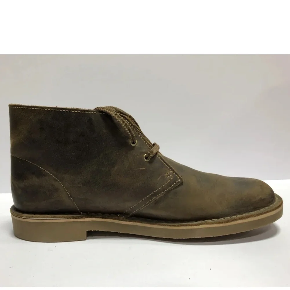 Clark’s Men’s Bushacre 3 Leather Chukka Boots Brown, Size 11.5 M